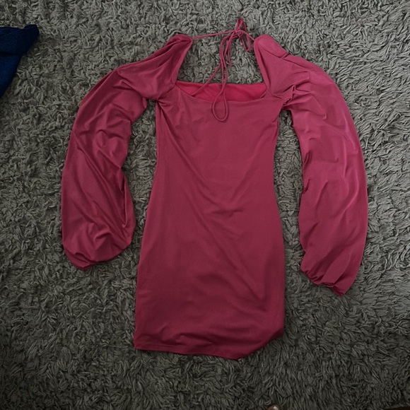 Lucy in the Sky pink long sleeve dress - Picture 2 of 2